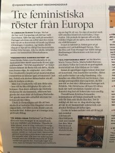 Europeiska böcker i Tidningen nu