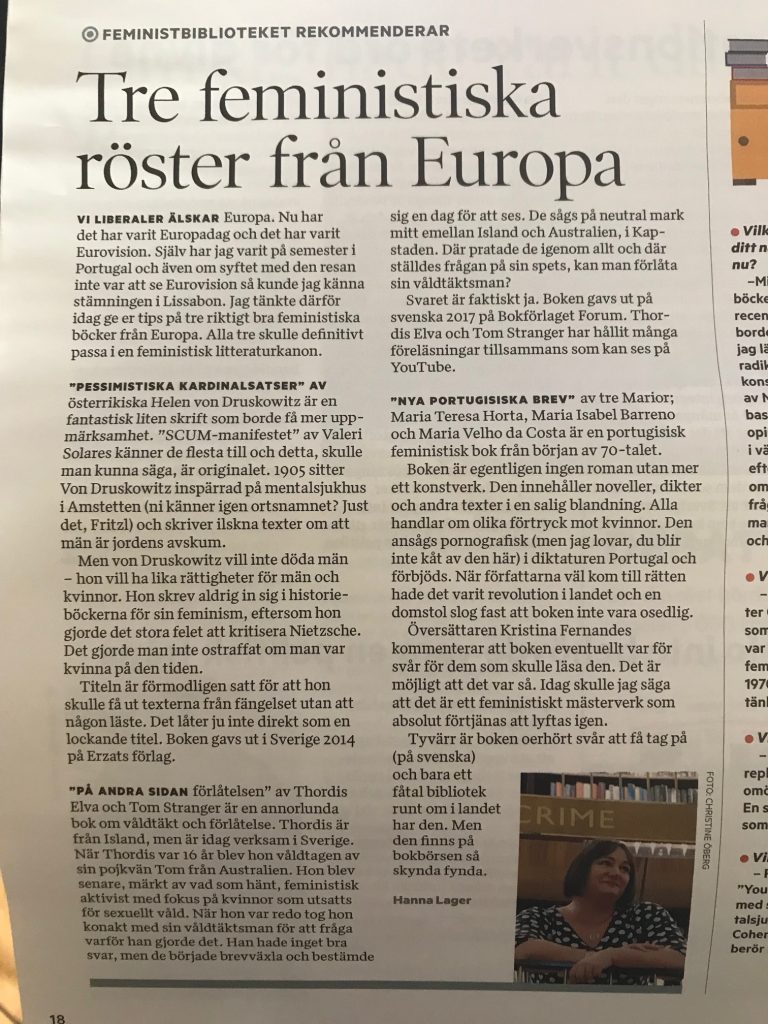 Europeiska böcker i Tidningen nu