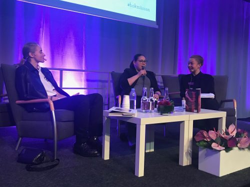 Silvana Imam och Niviaq Korneliussen på Bokmässan 2018 Silvana Imam och Niviaq Korneliussen på Bokmässan 2018