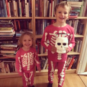 Selma och Hugo på Halloween 2018