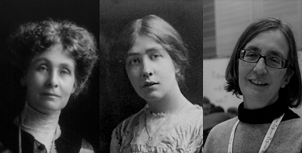 Emmeline, Sylvia och Helen Pankhurst