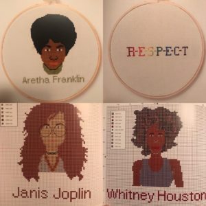 Women who rock cross-stitch