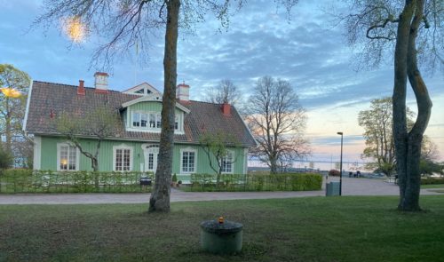 Utsikt från Hotel Bellevue i Hjo