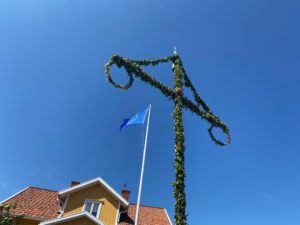 Midsommar och EU på Landsort