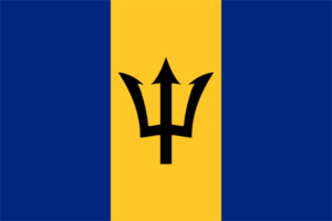 Barbados flagga