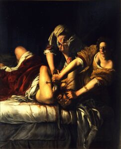 Artemisia Gentileschi Judit halshugger Holofernes