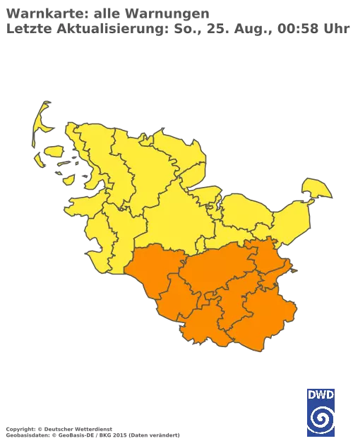 Aktuelle Wetterwarnungen für  Steinburg