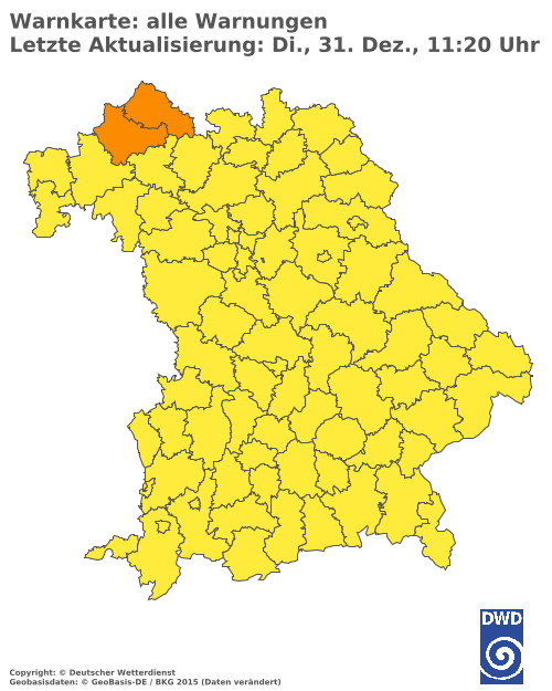 Aktuelle Wetterwarnungen für  Eichstätt