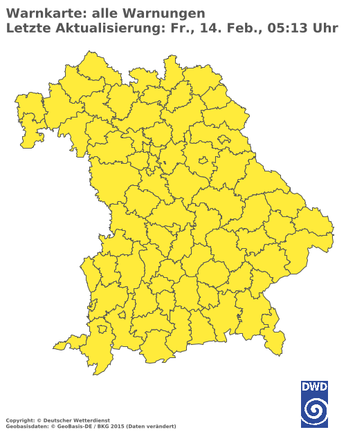 Aktuelle Wetterwarnungen für  Eichstätt