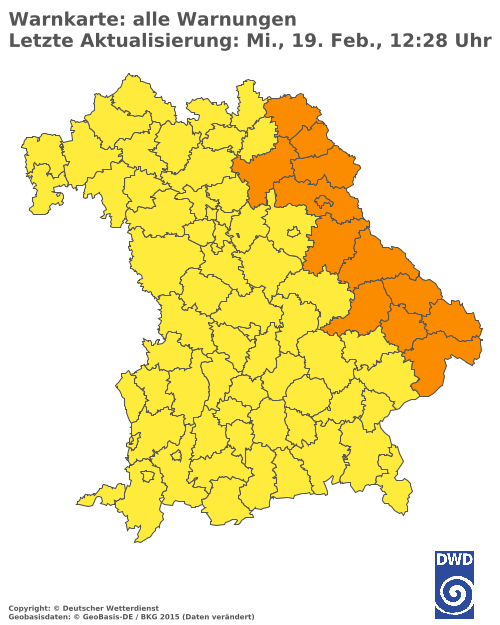 Aktuelle Wetterwarnungen für  Eichstätt