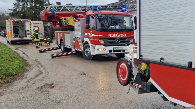 06.01.2023 Unterstützung Rettungsdienst/ Drehleiterrettung