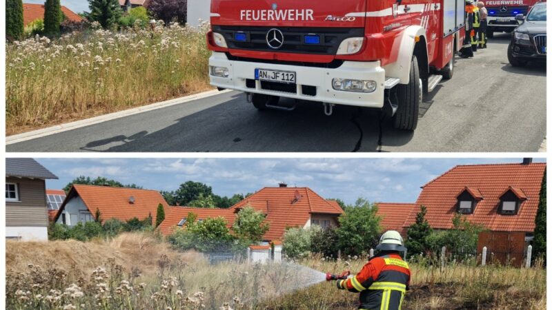 17.07.2023 Brand Freifläche nahe Wohnbebauung