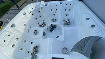 how to drain a hot tub and store the filters