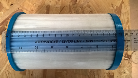 How to measure length of hot tub filter
