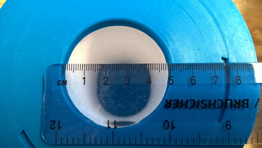 How to measure inside diameter of hot tub filter.
