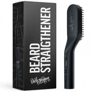 Dick Johnson Beard Straightener – Värmeborste för skonsam styling av skägg och hår.