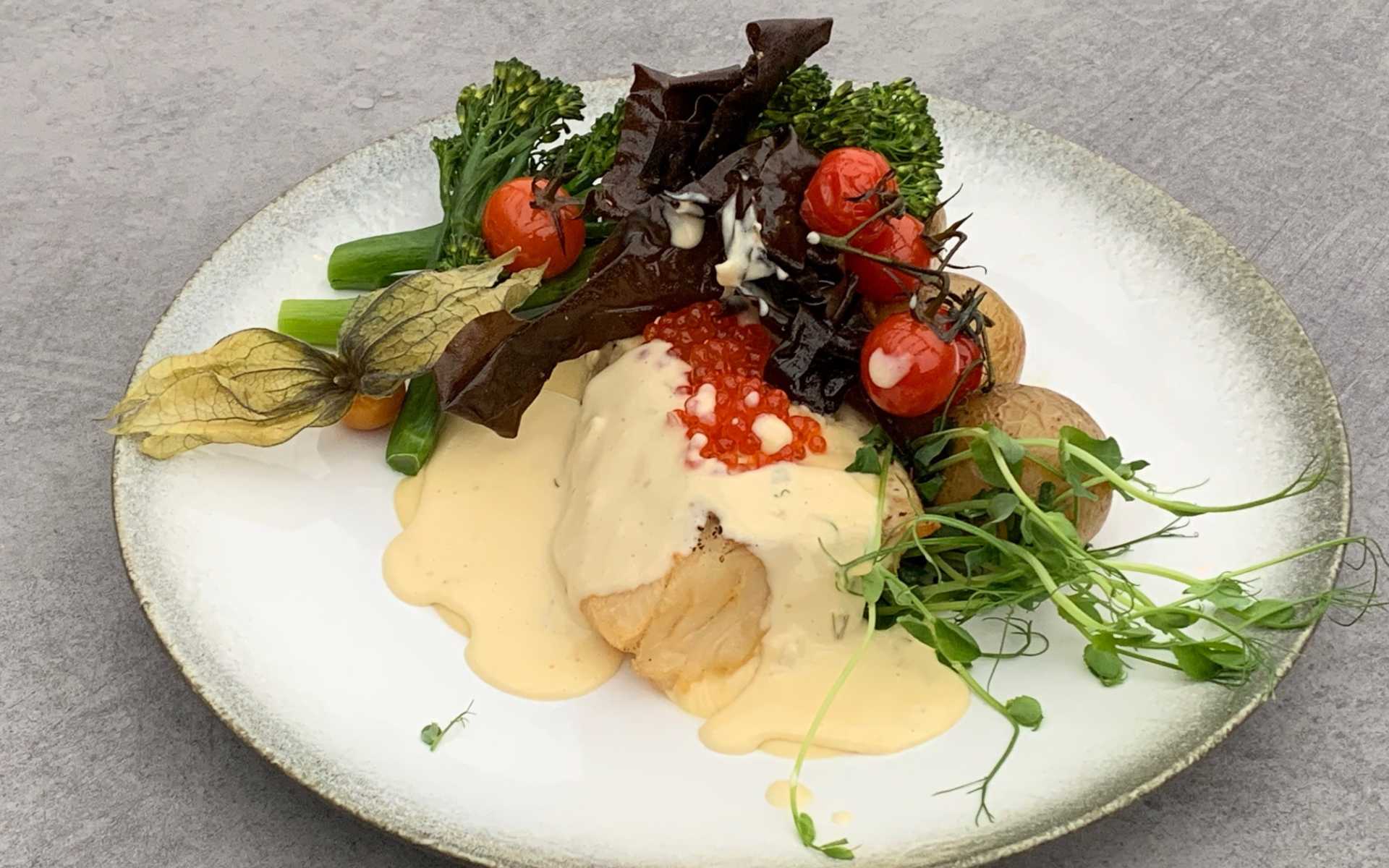 3 Hvit fisk med sidersaus hos Fish Me