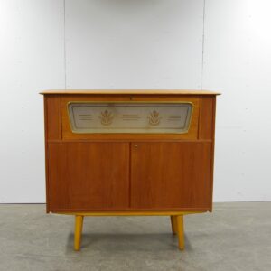 Skåp i teak med bar, 1950-tal