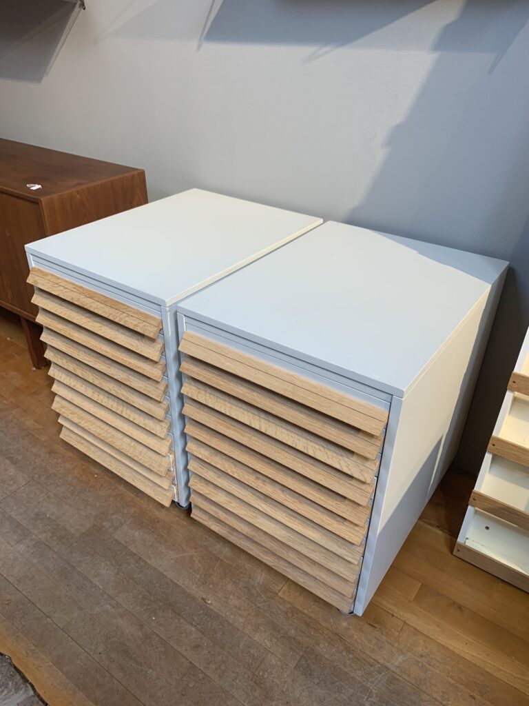 Ritningshurtsar i trä, på hjul, 1900-talets andra hälft