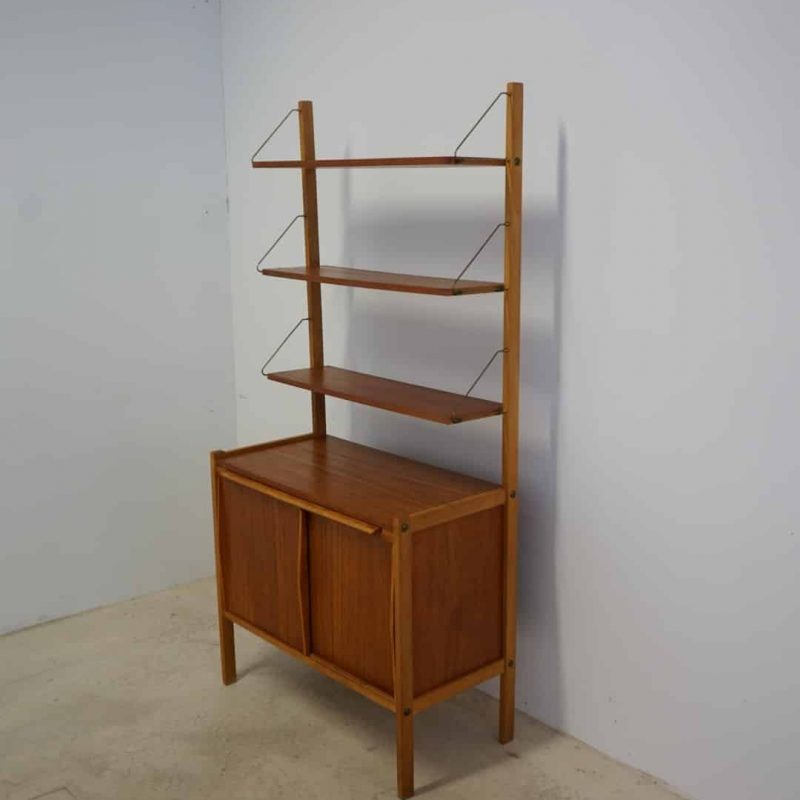 Bokhylla i teak, 1950-/60-tal