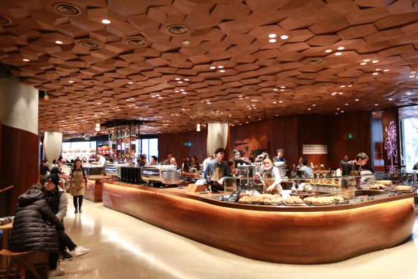 Coffee bar Starbucks Roastery in Shanghai China