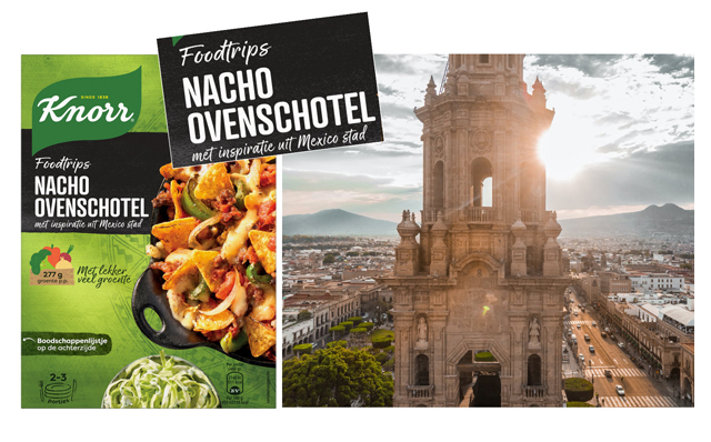 Concept Development Knorr Food Trip, Nacho ovenschotel Mexico Stad