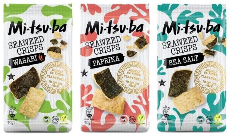 Mitsuba Seaweed Snack Innovation range packaging