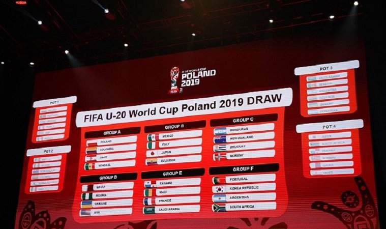 FIFA U20 World Cup draws pair Nigeria in Group D alongside Qatar, Ukraine and USA for this year's FIFA World Cup in Poland.