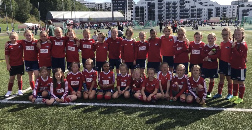 Bilde av Hasle-Løren J2010 fotball i august 2019. Foto: Reidar Evensen.