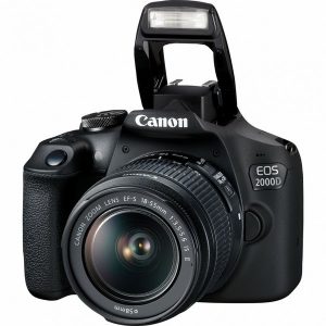 Canon EOS 2000D con obiettivo 18-55 IS II stabilizzato