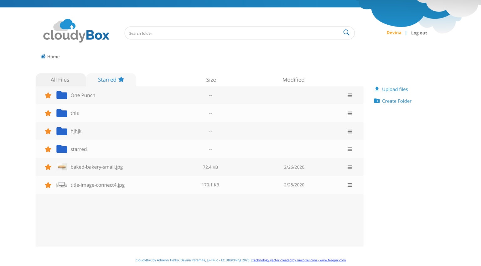CloudyBox Cloud Storage using Dropbox API Fotografina