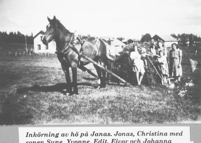 Foto 2-14 Inkörning hö
