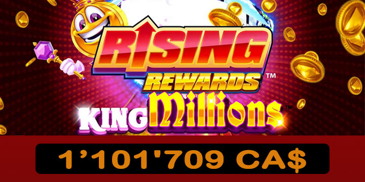 Rising Rewards Gagnant aux Jeux King Millions