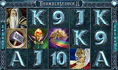 Thunderstruck 2 - Une machine à sous qui paye plus qu'ailleurs