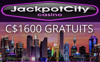 Les plus gros bonus de bienvenue sont chez Jackpot City