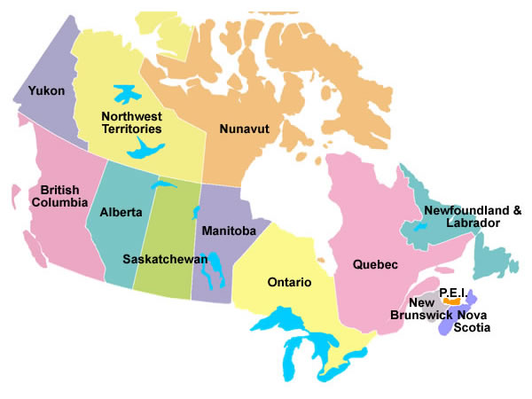 Provinces du Canada