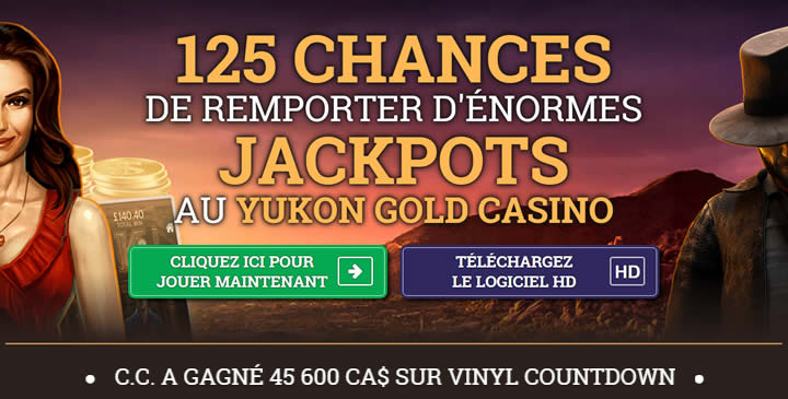 Jeux en ligne comme à Las Vegas avec Yukon Gold Casino