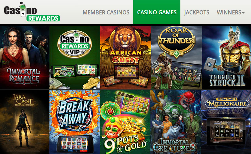 Jeux à jackpot de Casino Rewards