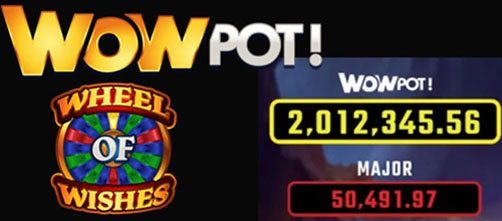 WowPot jackpots de la roue bonus