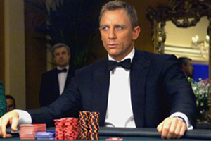 James Bond gagne au casino