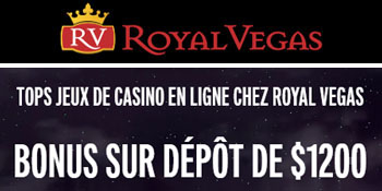 Royal Vegas Offre de Bienvenue