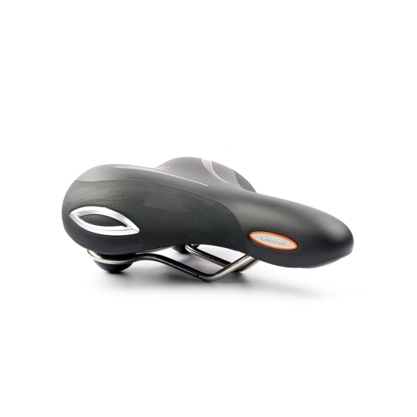 Selle Royal Lookin Relaxed unisex sadel. 90° kørestilling, Royal Gel, Cool Cover, Scuff Guards; Elastome & ICS.