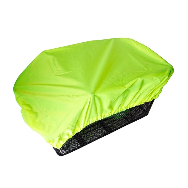 Overtræk (neon) fra Bikepartner til cykelkurve (bag). Vandtæt og meget fleksibelt overtræk der passer til kurve med mål op til 52 x 35 cm (LxB)