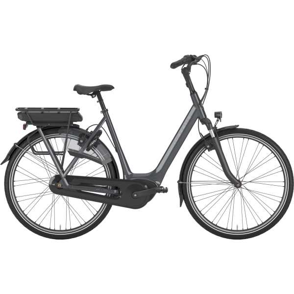 E-BIKE Ja EAN - FRAMEMODEL L KLEUR Grey KLEURNAAM anthracite grey STEL OG FORGAFFEL FORK DESCRIPTION Aluminium, telescopic sprung FRAME MATERIAAL Aluminum KABELS GEÏNTEGREERD Ja RAMME STØRRELSE S FORK_SUSPENSION_OP Telescope KØB OG SALG MARKETING PRODUCT SEGMENT CityBikes, Electric FÆLGE OG DÆK DÆKSTØRRELSE, ETRTO 47-622 WHEEL HUB REAR DESCRIPTION coasterbrake WHEELS SPOKES FRONT DESCRIPTION Stainless steel, extra strong WHEELS RIM FRONT DESCRIPTION Double-walled aluminium for extra strong and efficient cycling performance WHEELS RIM REAR DESCRIPTION Double-walled aluminium for extra strong and efficient cycling performance WHEELS TIRE FRONT SIZE 47 WIELGROOTTE 28" BREMSER/GEARSKIFT AANDRIJVING Chain CRANK SET DESCRIPTION Aluminium REMSYSTEEM R7H TANDWIEL ACHTER 18 TANDWIEL VOOR 38 TYPE VERSNELLING hub ANDET JASBESCHERMER Ja MIK SYSTEEM DRAGER Ja REAR CARRIER DESCRIPTION Aluminum MIK system carrier SLOT VEILIGHEIDS NIVEAU ART** STANDAARD TYPE Achter SYSTEM DISPLAYMODEL Purion 200 DISPLAYTYPE LCD MAKSIMALT DREJNINGSMOMENT 50 ESKRIVELSE AF DISPLAY Design meets functionality: The Purion 200 is the rugged on-board computer for those who want a clean look on the handlebars. You can access all the important information with ease at the touch of a button during your ride, with both hands remaining on the handlebars. The colour display clearly shows the assistance level your bike is currently delivering at all times. Connect the Purion to your smartphone to access even more ride data. LYGTER ACHTERLICHT TYPE Spanninga Solo ACHTERLICHT VOEDING Akku BESKRIVELSE AF BAGLYGTE Diode, tænd/sluk på display FORLYGTE, STRØMKILDE Akku