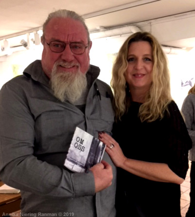 Bild: Bo Ranman och Lotta von Mentzer vid releasen 26 januari 2019 på Galleri Engleson i Göteborg
