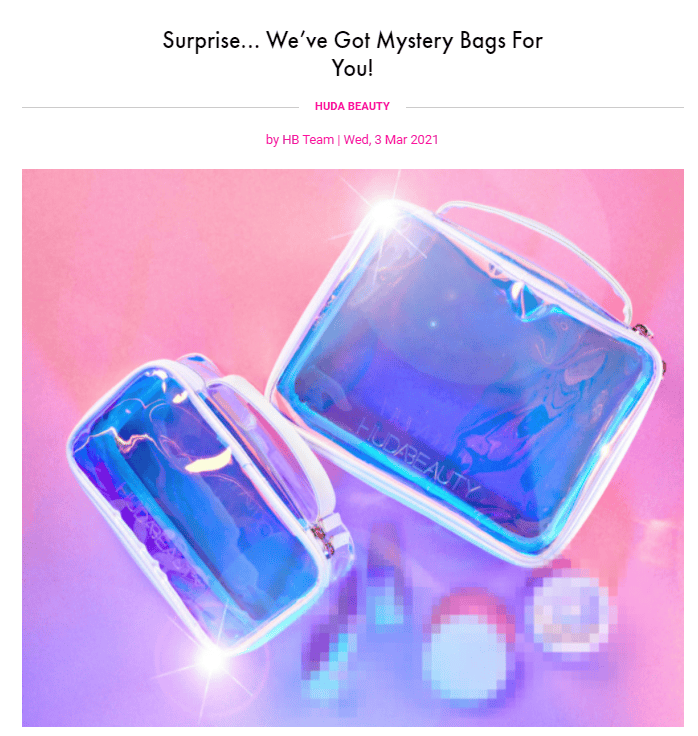 HUDA BEAUTY MYSTERY BAG SMALL