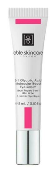 able skincare london : 3-1 glycolic acid molecular boost eye serum.