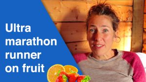 Ultra maratonløber på frugt