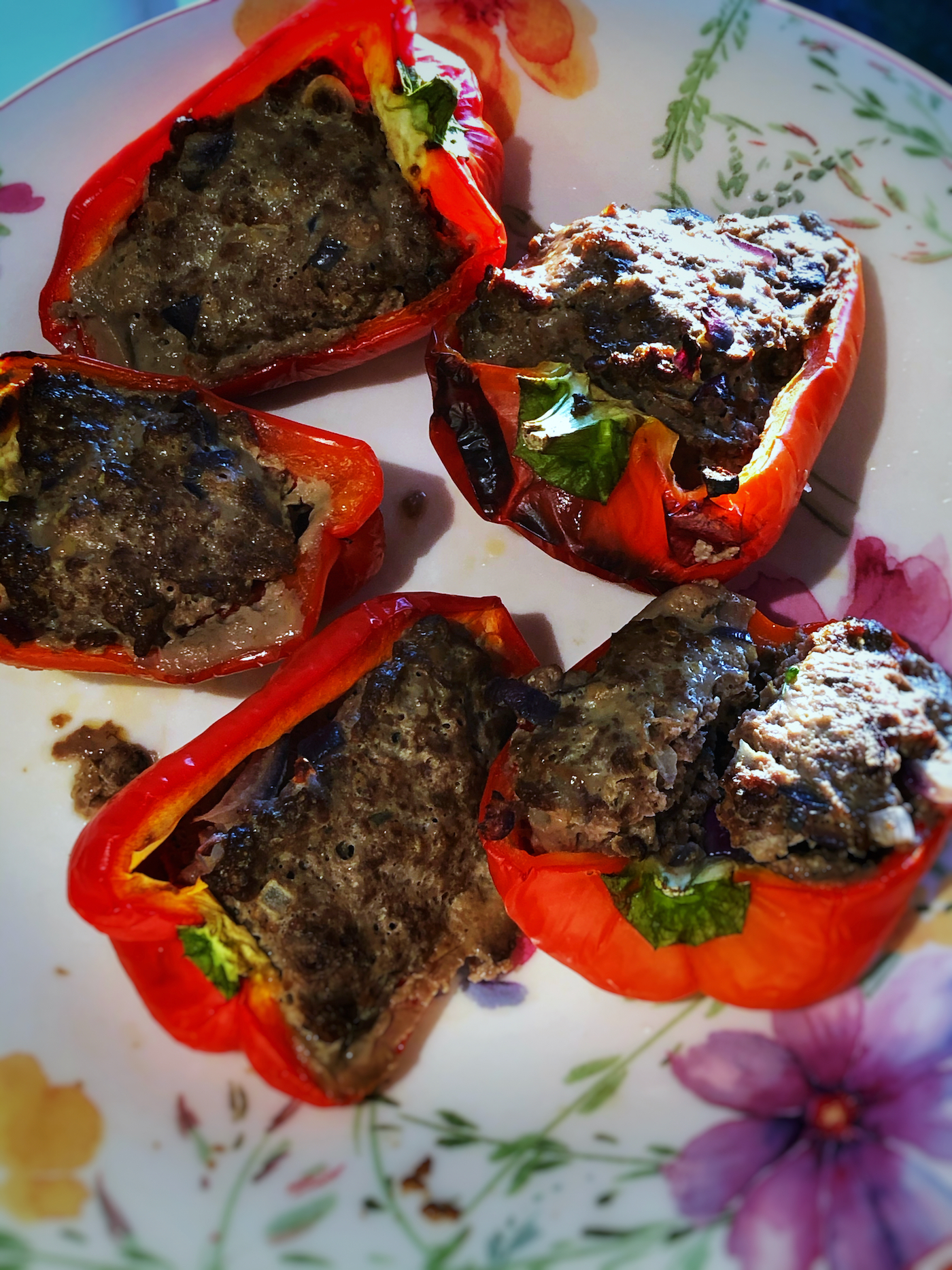 Filled bell peppers