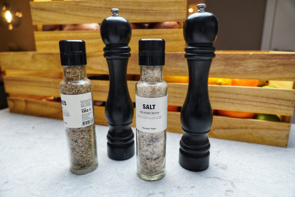 Salt and pepper are essentials for cooking